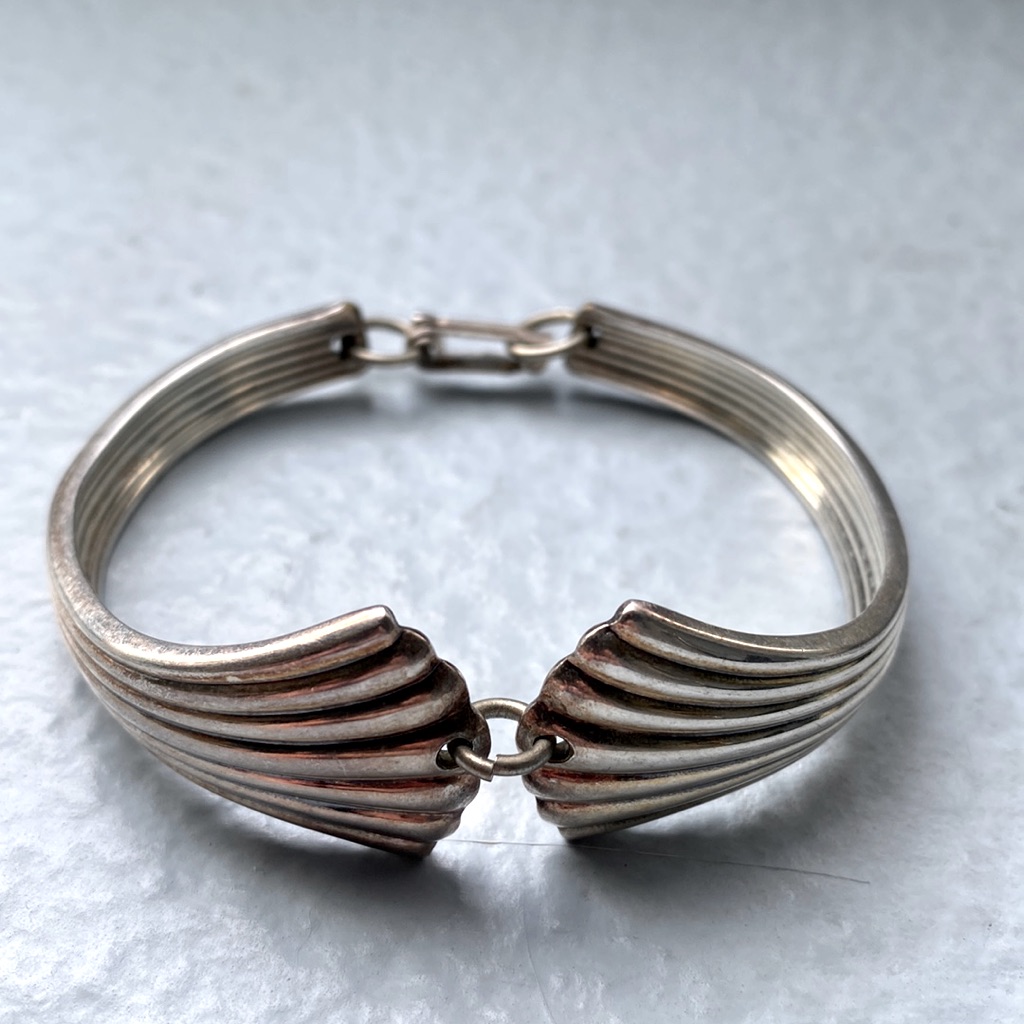 Artisan Created Bracelet Crafted From Antique Silverware